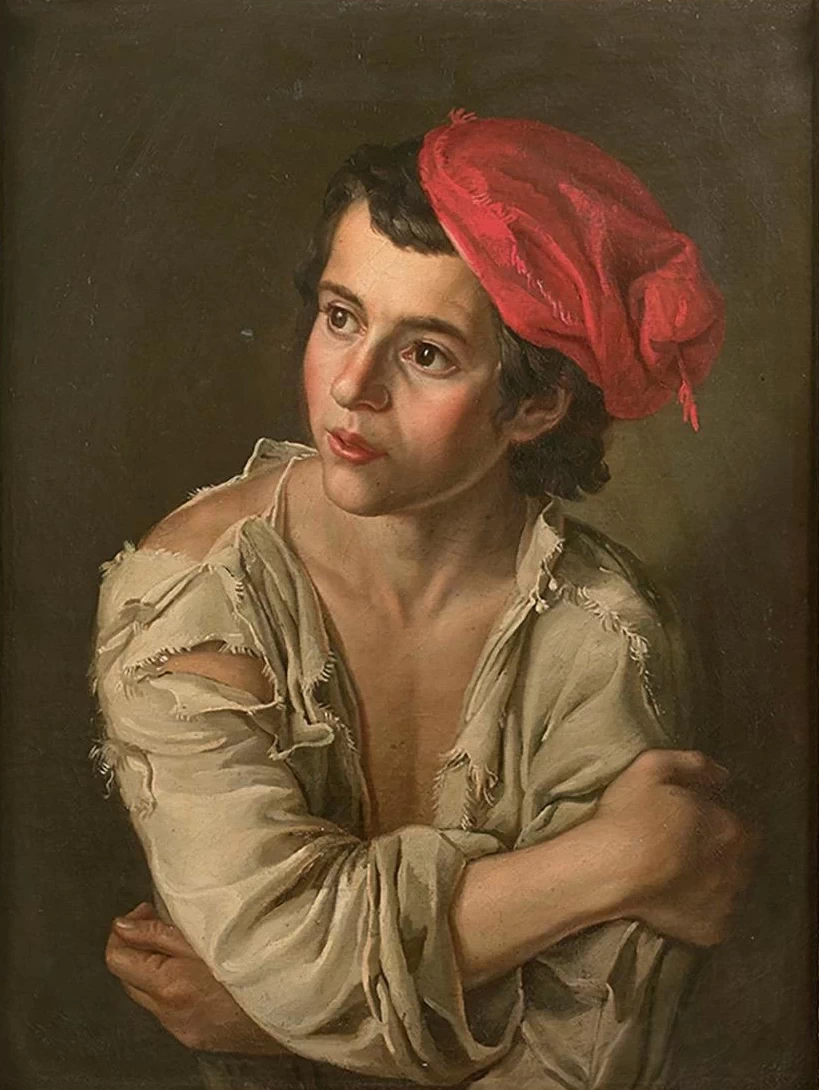 Giacomo Ceruti, il Pitocchetto - 145, Giovane garzone con berretto rosso
